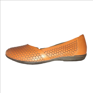 Dansko Neely Nappa Tangerine Flat Size 39